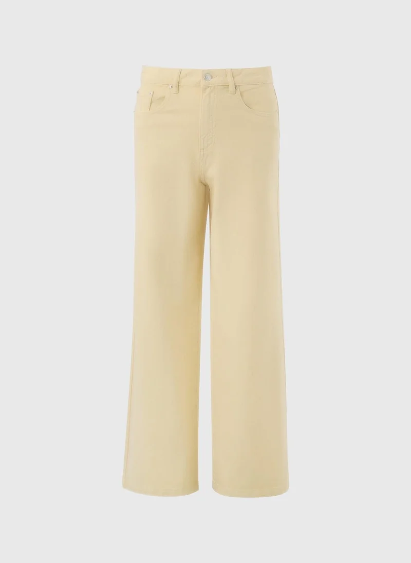 ماتلان Yellow Wide Leg Jeans